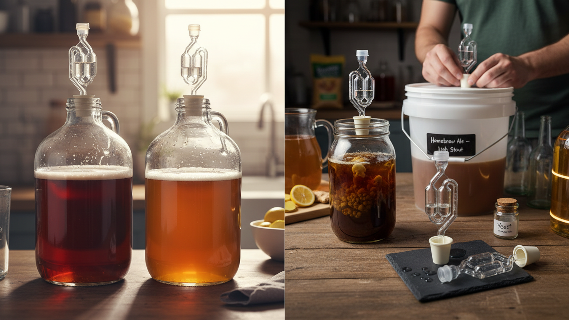 Airlocks and Bungs being used by home brewers