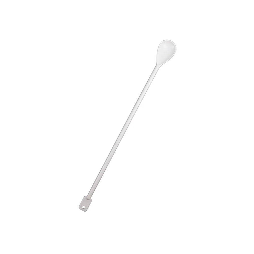 28 Inch White plastic Brewing Spoon on a white background