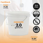 2 Gallon Fermentation Bucket with Lid – Boxed Set
