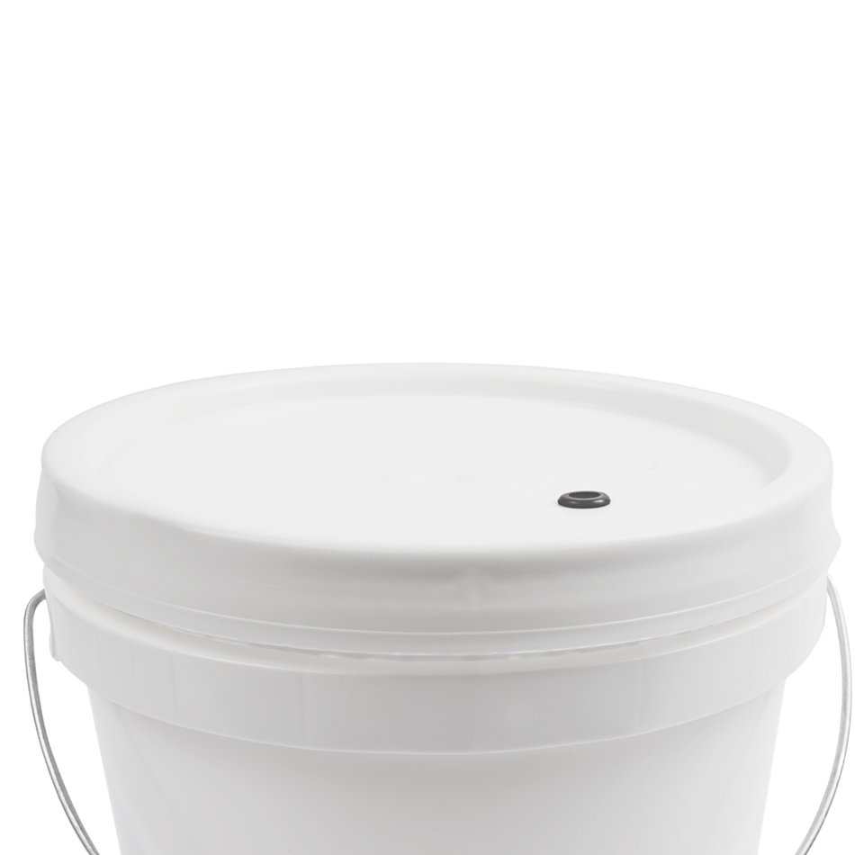 FastBrewing 2-gallon fermentation bucket with lid, boxed set for homebrewing and winemaking, durable plastic fermenter with secure lid
