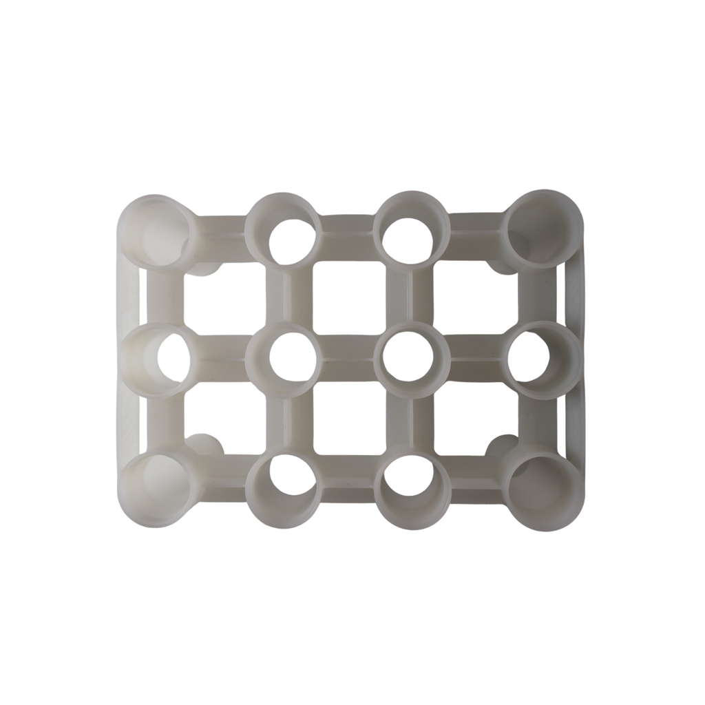 FastRack 12-bottle drying rack with multiple slots for drying wine bottles, made of durable metal with a sleek design