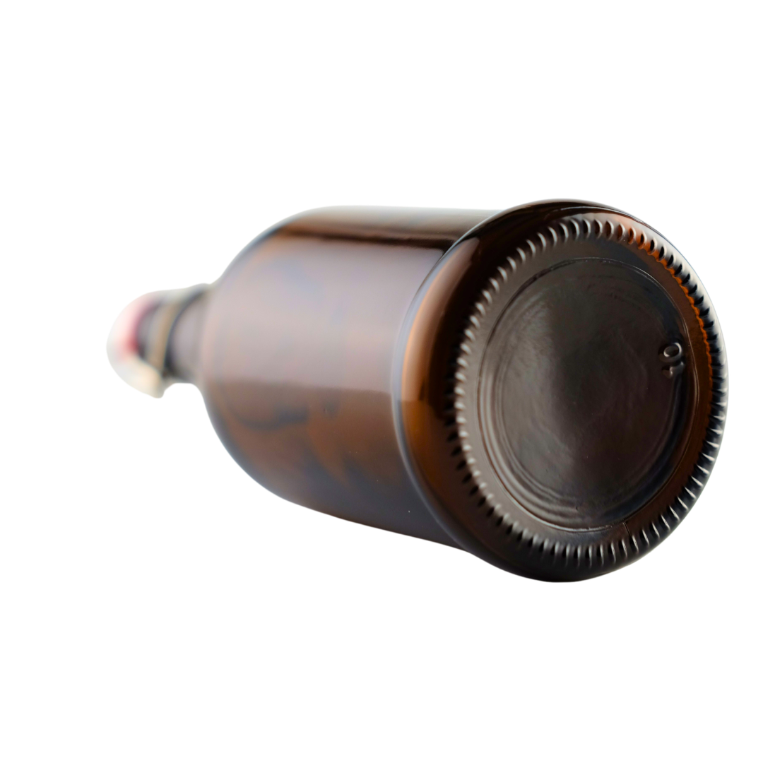 Bulk Amber Swing Top Bottles - 33 oz (889 Count Pallet)