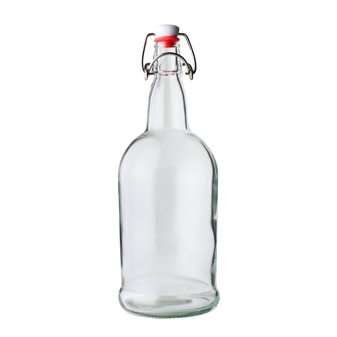 Bulk Clear Swing Top Bottles - 33 oz (1116 Count Pallet)