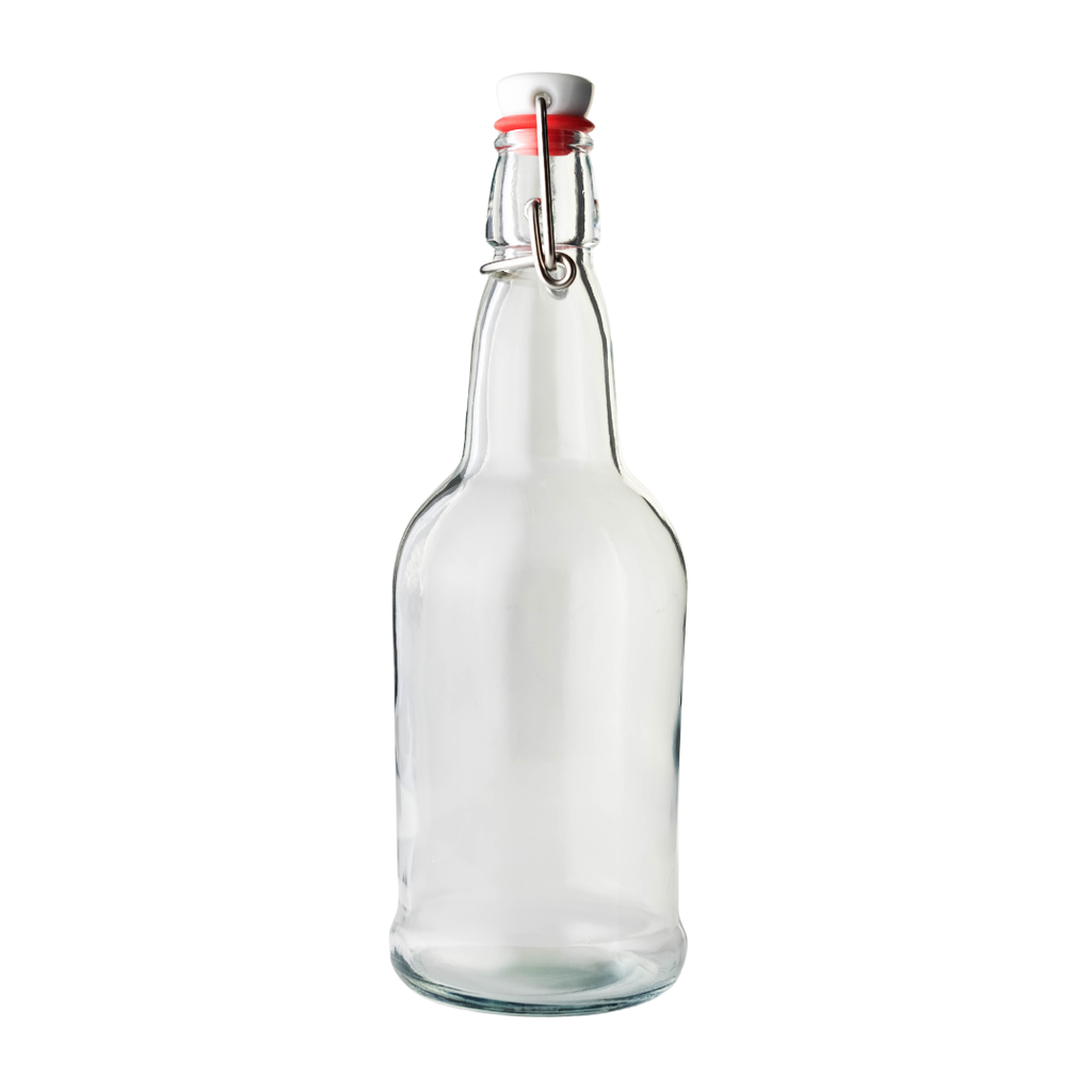 Bulk Clear Swing Top Bottles - 33 oz (1116 Count Pallet)