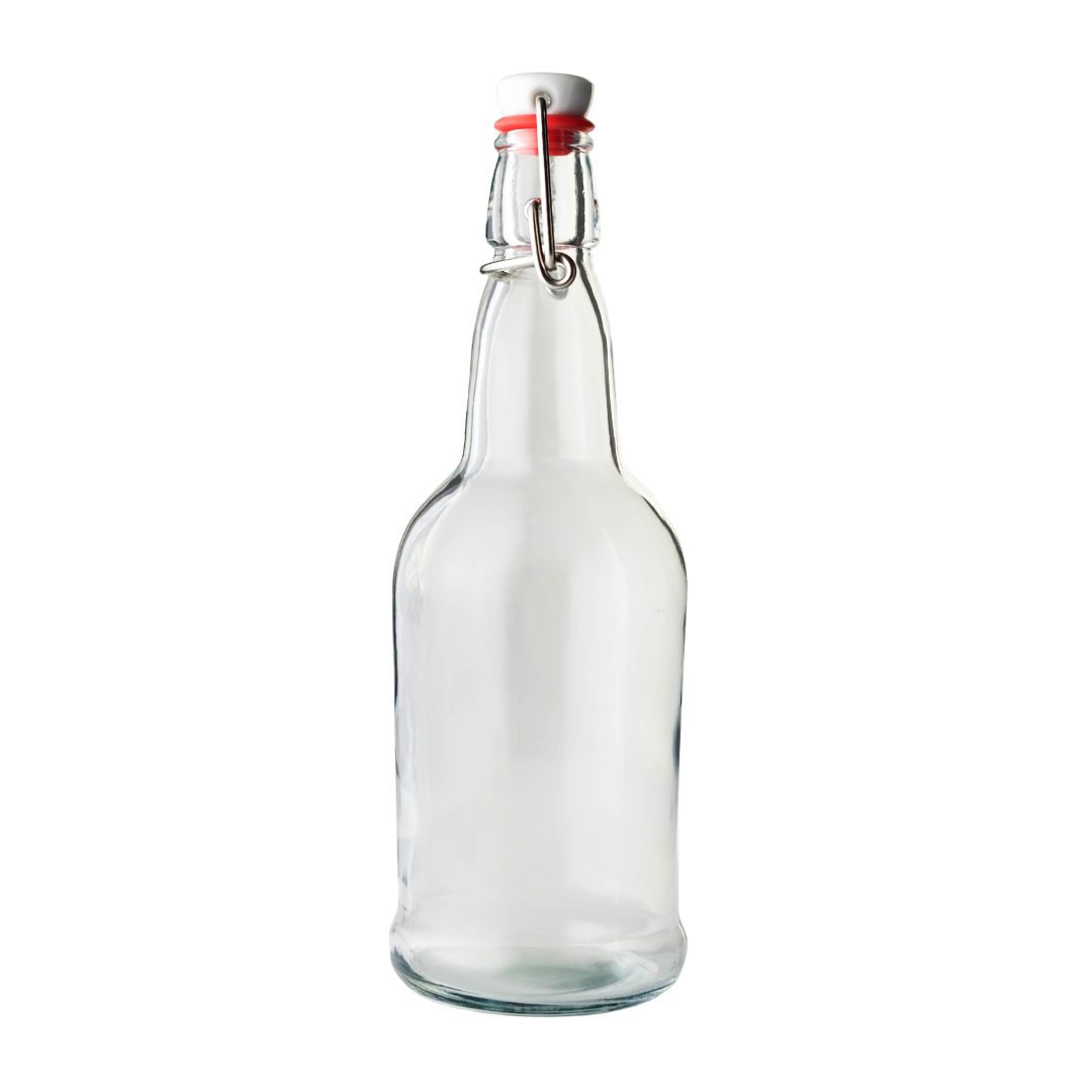 Bulk Clear Swing Top Bottles - 33 oz (1116 Count Pallet)