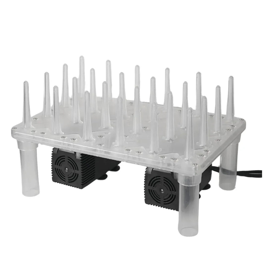 FastWasher 24 Beer and Wine Bottle Washer, stainless steel bottle cleaning device with multiple nozzles for thorough cleaning.