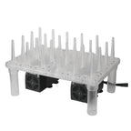 FastWasher 24 Beer and Wine Bottle Washer, stainless steel bottle cleaning device with multiple nozzles for thorough cleaning.
