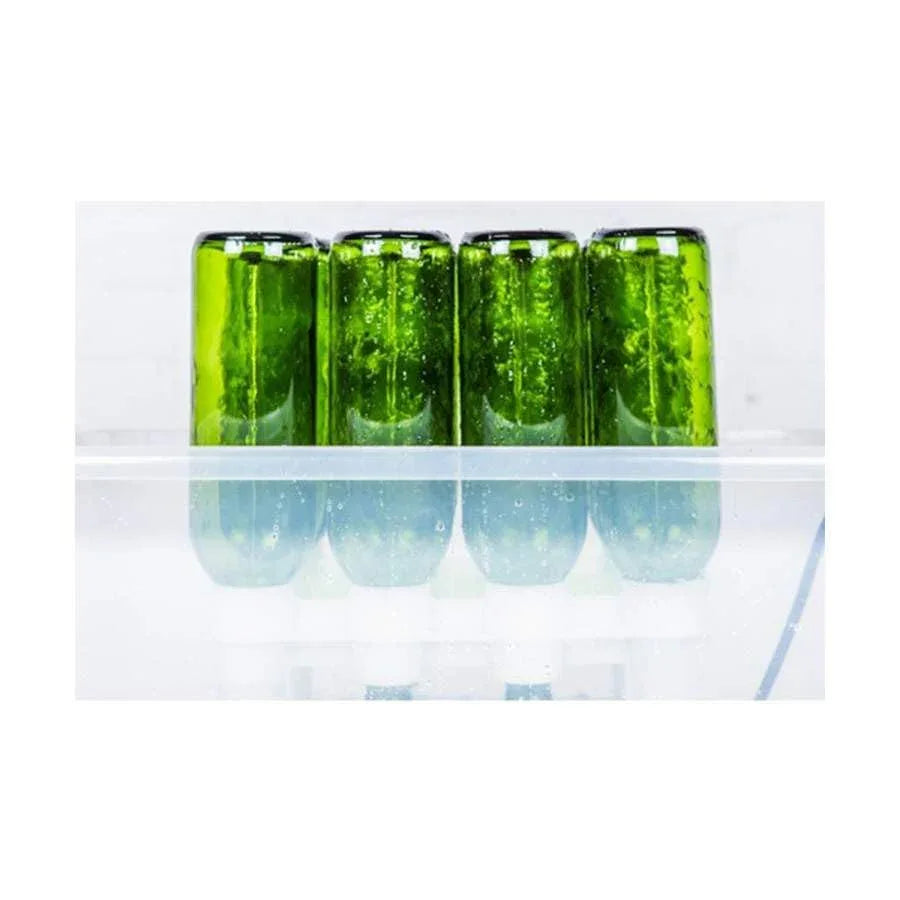FastWasher 12 beer and wine bottle cleaner, showing the compact cylindrical bottle washer with cleaning attachments.