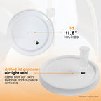 FastRack 6.5-gallon fermentation bucket with lid, durable plastic fermentation container for brewing or fermenting processes.