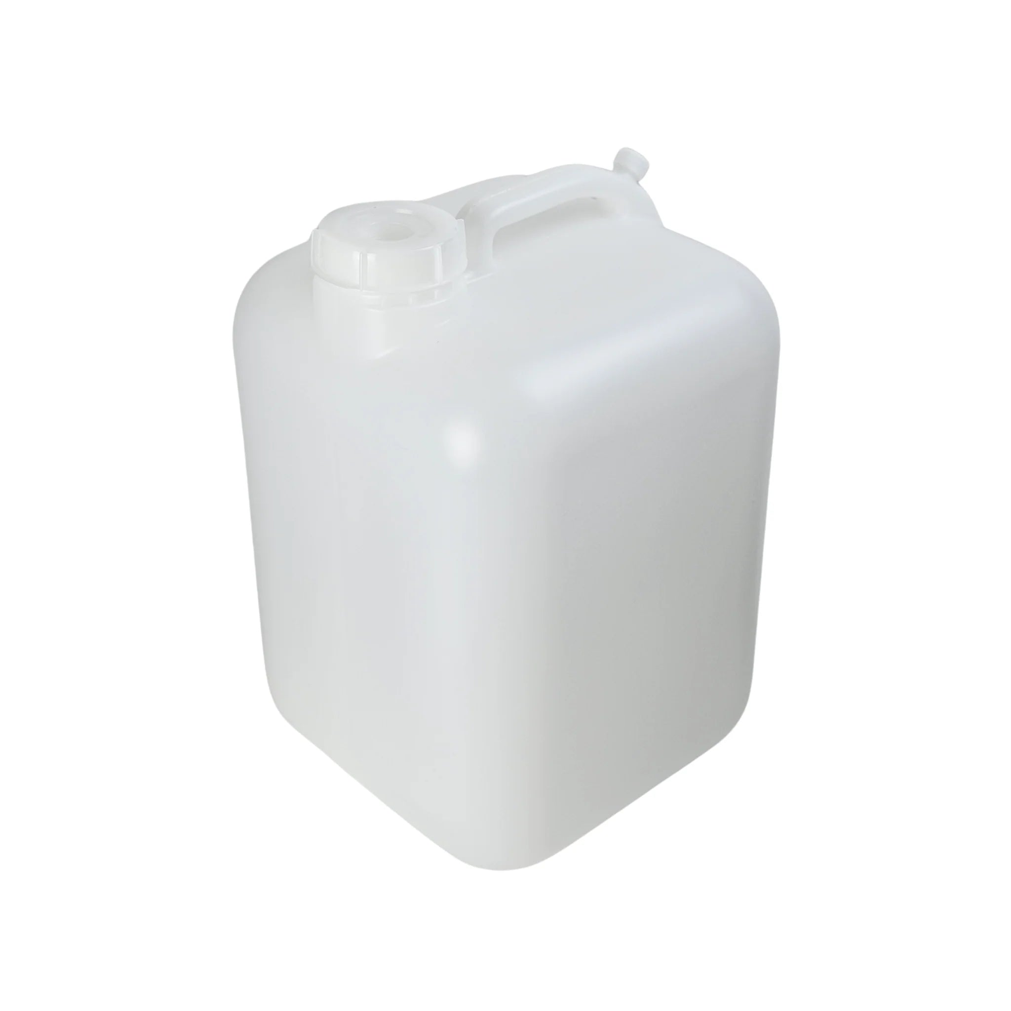 Five-gallon Hedpak HDPE container by FastRack, individually boxed, with sturdy plastic construction for secure storage and transport.