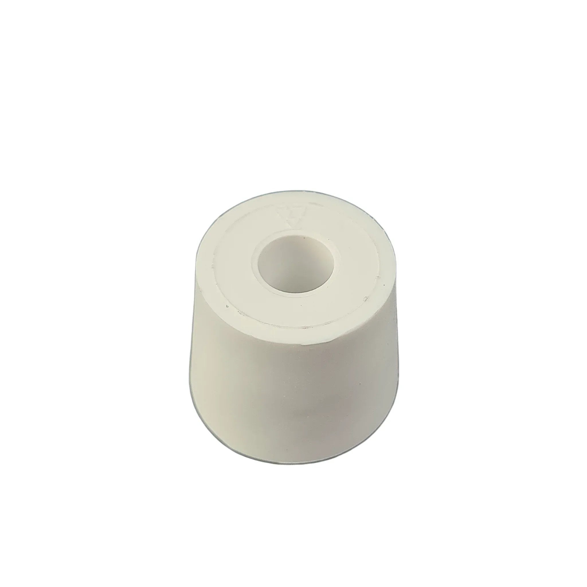 6.0 drilled TPE rubber bung for airlocks, shown with drilled hole, designed for fermentation vessels, by FastRack.