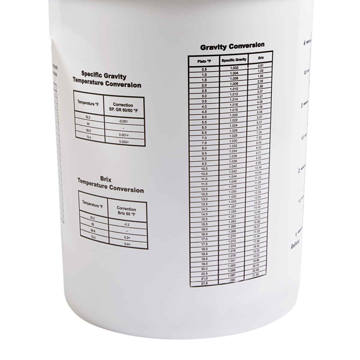 6.5-gallon FastBrewing fermentation bucket with lid for homebrewing and winemaking, made of durable food-grade plastic.