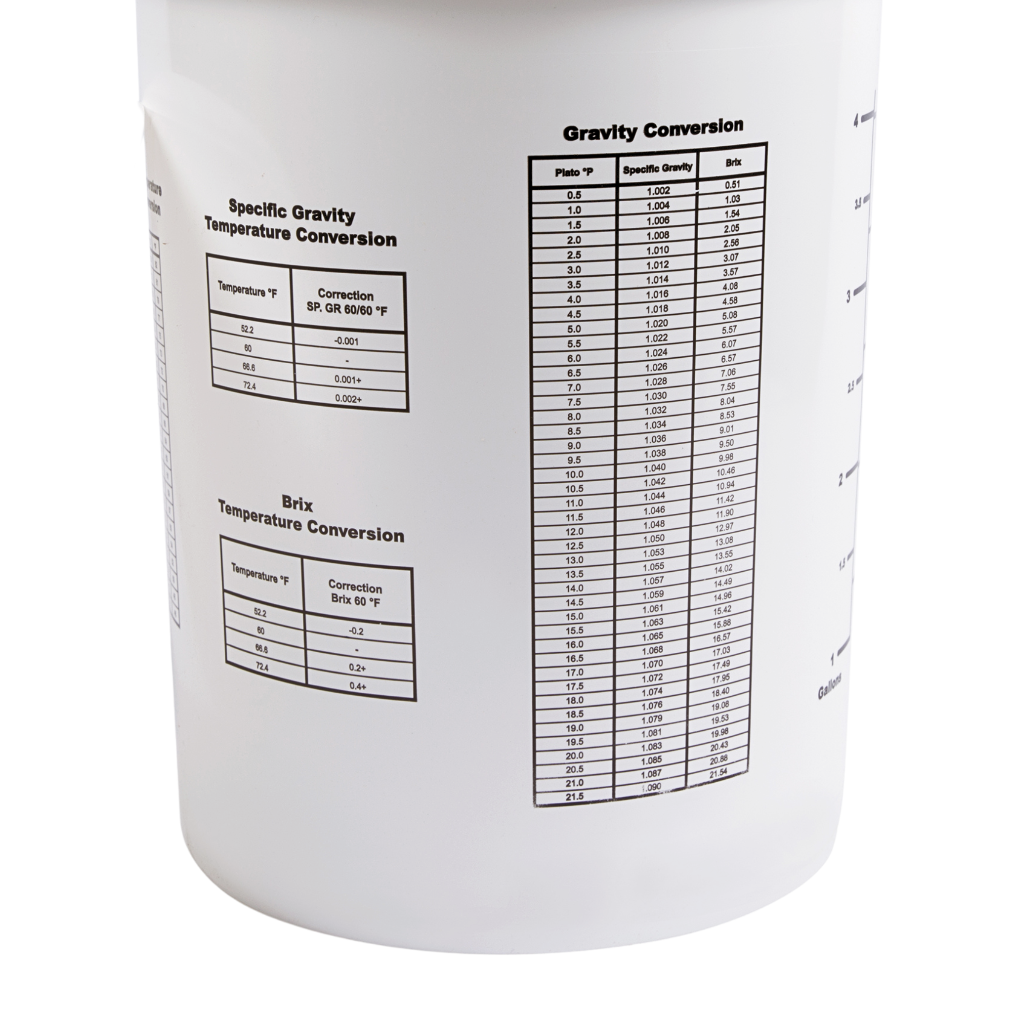 6.5-gallon FastBrewing fermentation bucket with lid for homebrewing and winemaking, made of durable food-grade plastic.