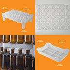 FastRack 24-bottle drying rack with tray for drying and organizing wine bottles in a kitchen or bar setting