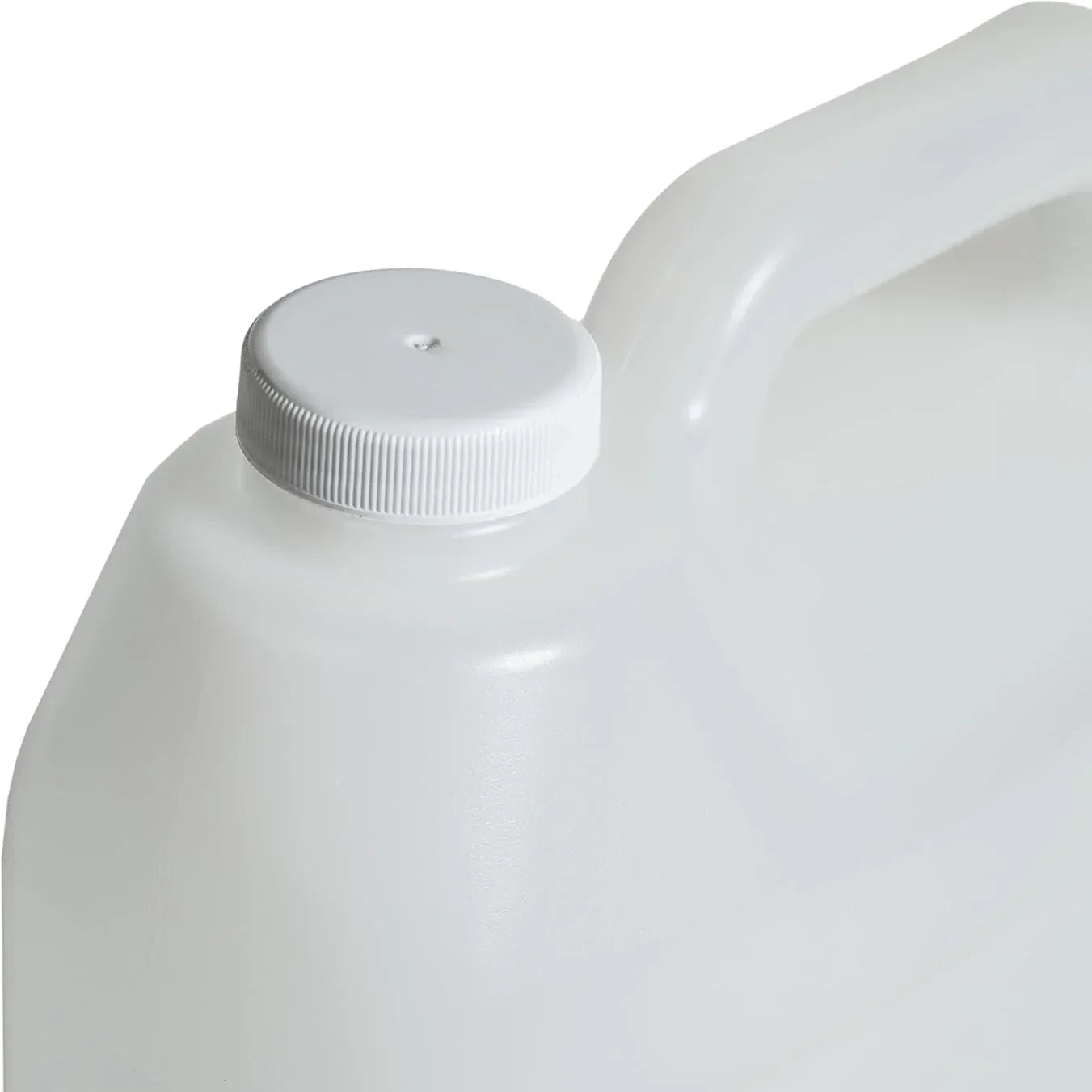 FastRack 1-gallon plastic water jug with lid, F-style design, suitable for storage and transport of liquids.