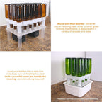 FastWasher 24 beer and wine bottle washer, compact bottle cleaner with multiple nozzles for thorough cleaning of bottles.