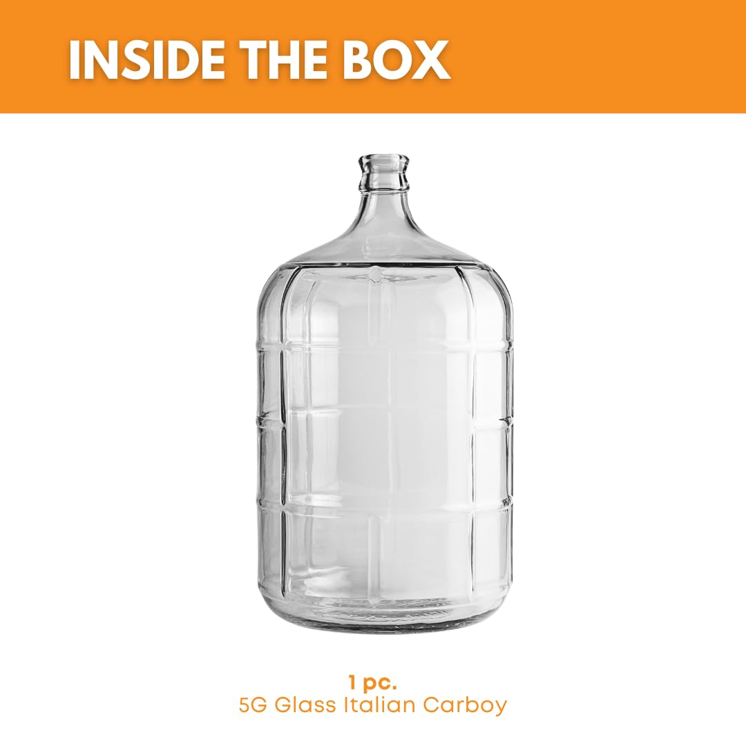 5 Gallon Italian Glass Carboy