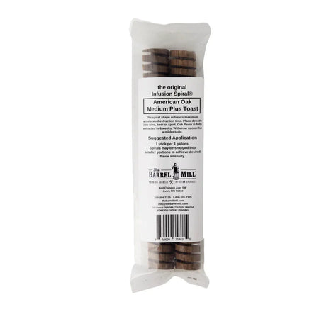 Medium toast American Oak Infusion Spiral by FastRack, showcasing a wood spiral used for flavor infusion in barrels.