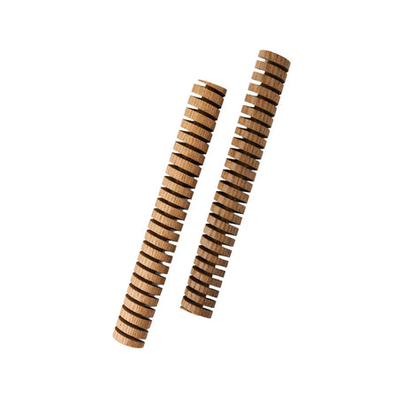 Light toast American oak infusion spiral for barrels, made by FastRack, featuring natural oak wood with a spiral shape.