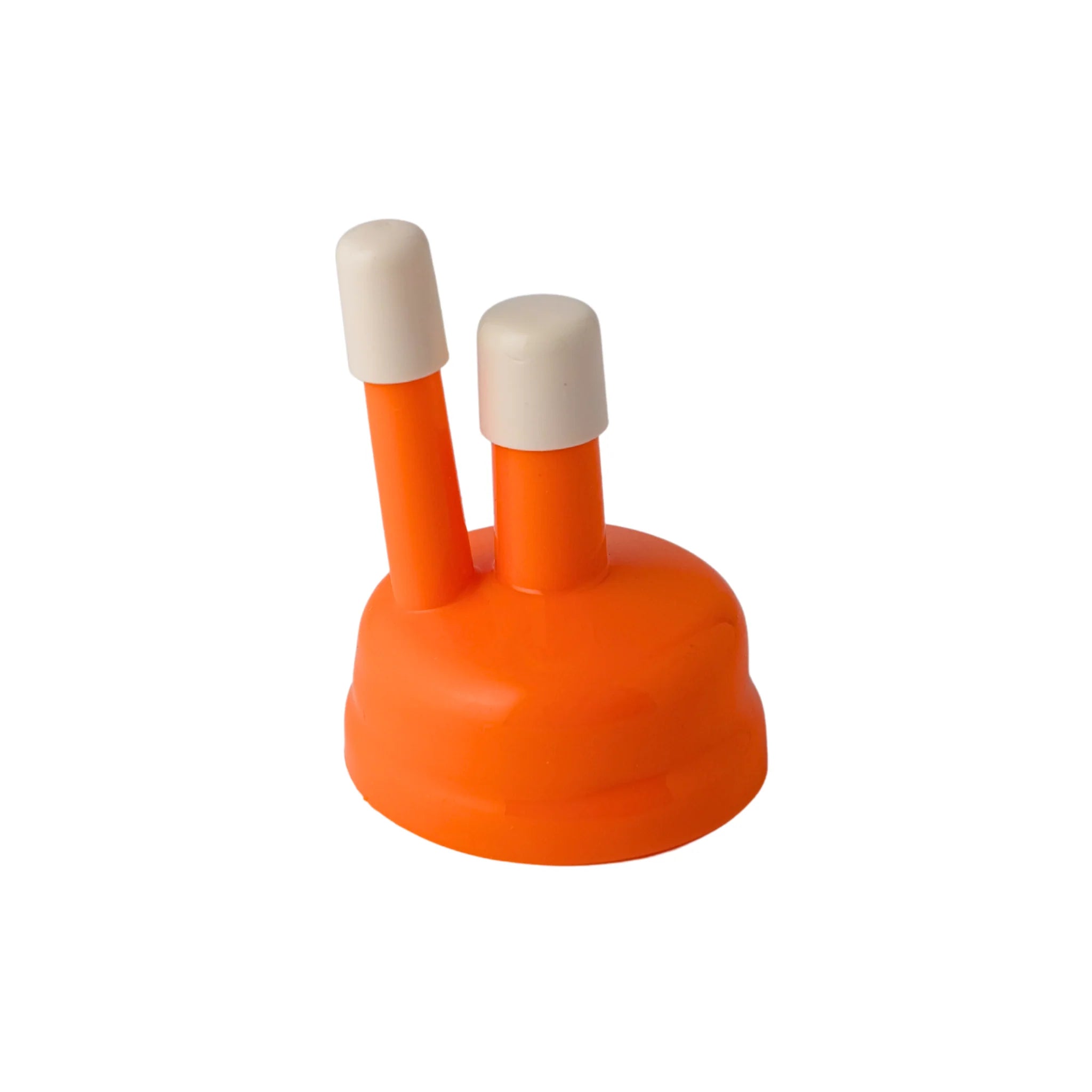 FastRack Orange Carboy Cap with Dual Ports - FastRack