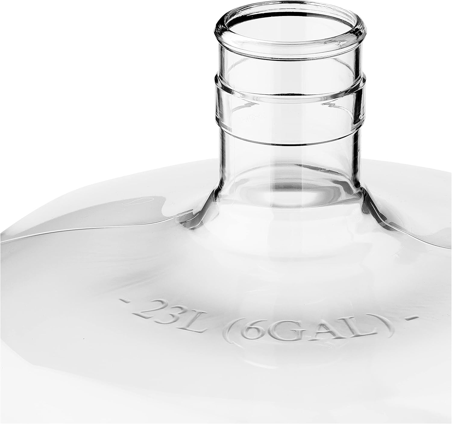 Six-gallon FastRack PET plastic carboy for fermentation, with a sturdy handle and screw cap, ideal for brewing or storage.