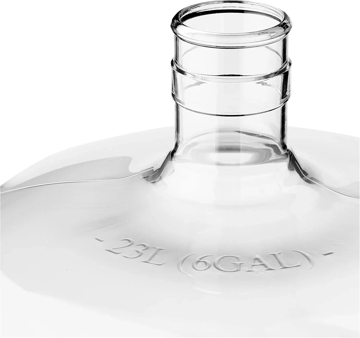 Clear 3-gallon PET plastic carboy from FastRack with a wide opening and sturdy handle for fermentation and storage.