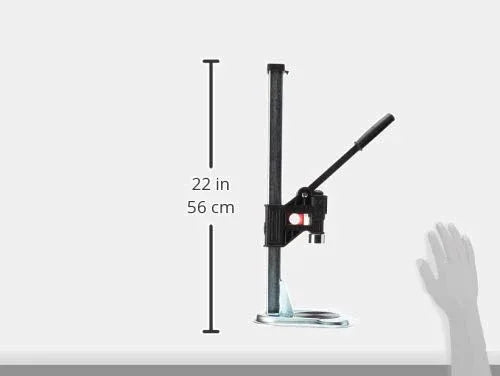 FastRack Colt Bench Bottle Capper with sturdy metal frame for securely capping bottles during home brewing.