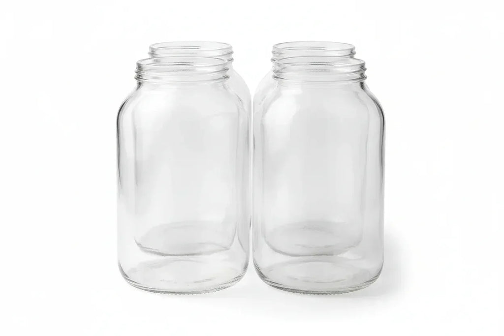 1 Gallon Clear Glass Brewing & Fermentation Jars – Case of 4 - FastRack