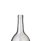 Six 1.5L W26 Bordeaux wine bottles in clear glass by FastRack, arranged in a case, showcasing their elegant design.