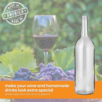 Set of 12 FastRack W5 Bordeaux wine bottles, 750ml clear glass with screw caps, arranged in a case.