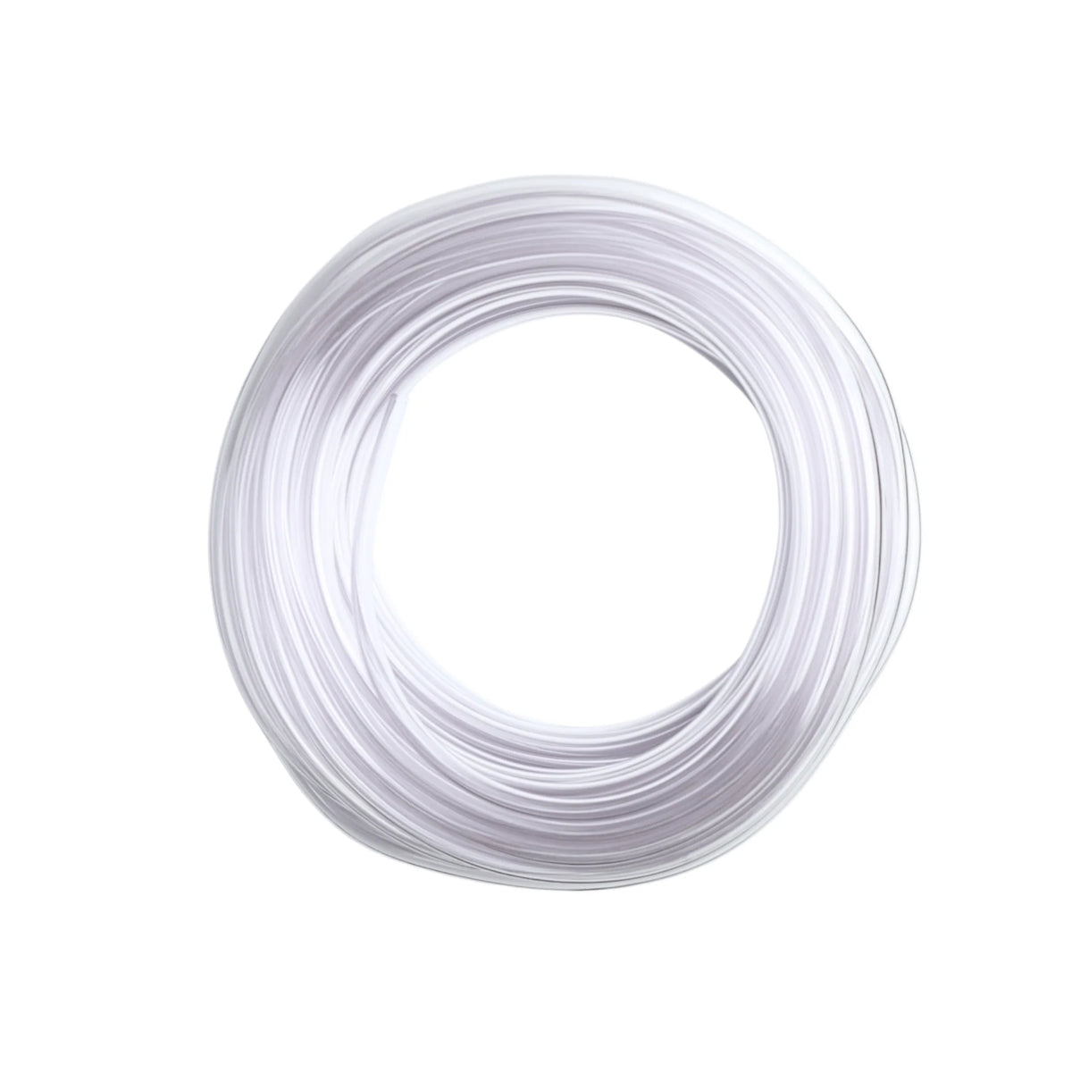 Clear vinyl transfer hose from FastRack, 100 ft length with 5/16 inch inner diameter and 7/16 inch outer diameter for fluid transfer.