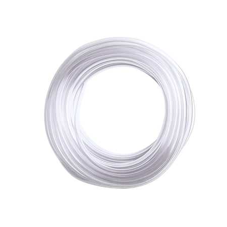 Clear vinyl transfer hose from FastRack, 100 ft length with 5/16 inch inner diameter and 7/16 inch outer diameter for fluid transfer.