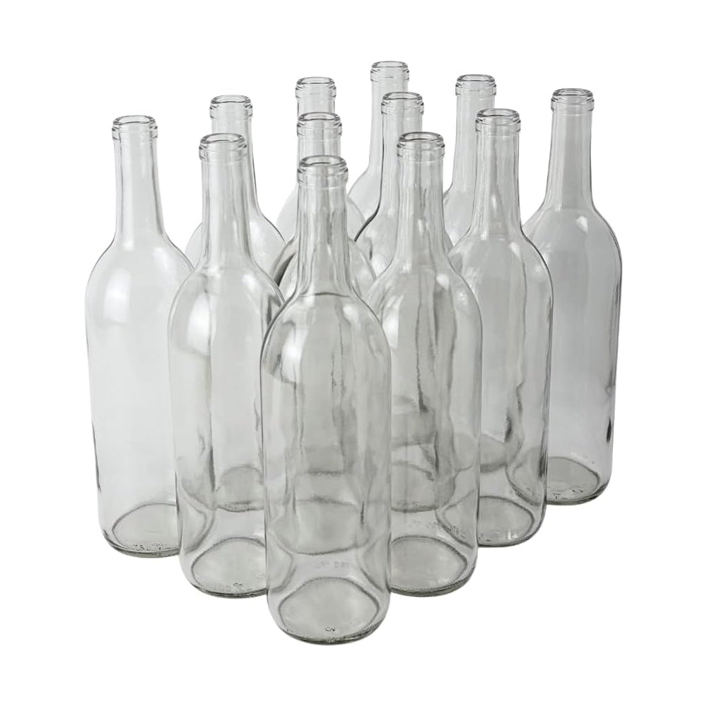 W5 Bordeaux Wine Bottles 750ml Clear/Flint – Case of 12 - FastRack