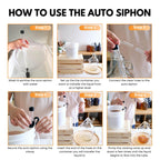 FastRack universal auto siphon clamp showing its sturdy plastic construction and adjustable grip for secure fuel or liquid transfer.