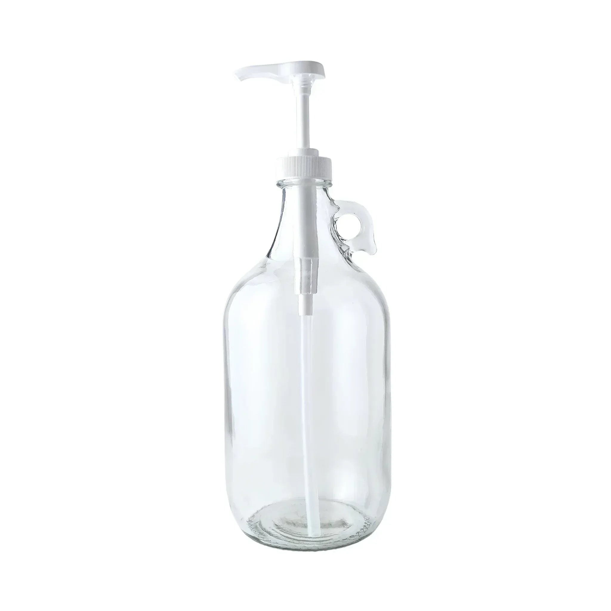 0.5 Gallon Glass Jug with Dispensing Pump - FastRack