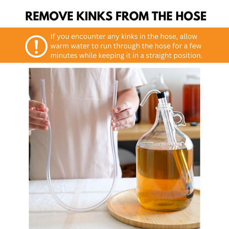 FastRack 1/2 inch large auto siphon used for transferring liquids, featuring a durable plastic tube and easy operation.