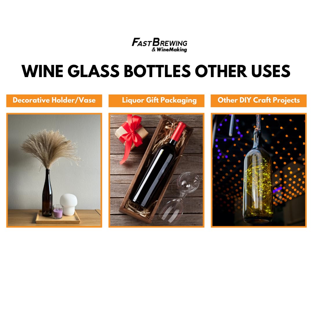Set of 12 Frosted Bordeaux wine bottles, 750ml each, from FastRack, displayed in a case for wine storage and presentation.