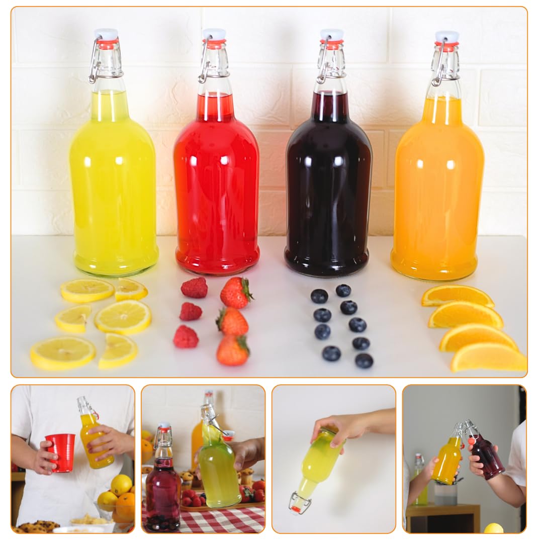 Clear Swing Top Bottles 1000ml - Case of 12 – FastBrewing