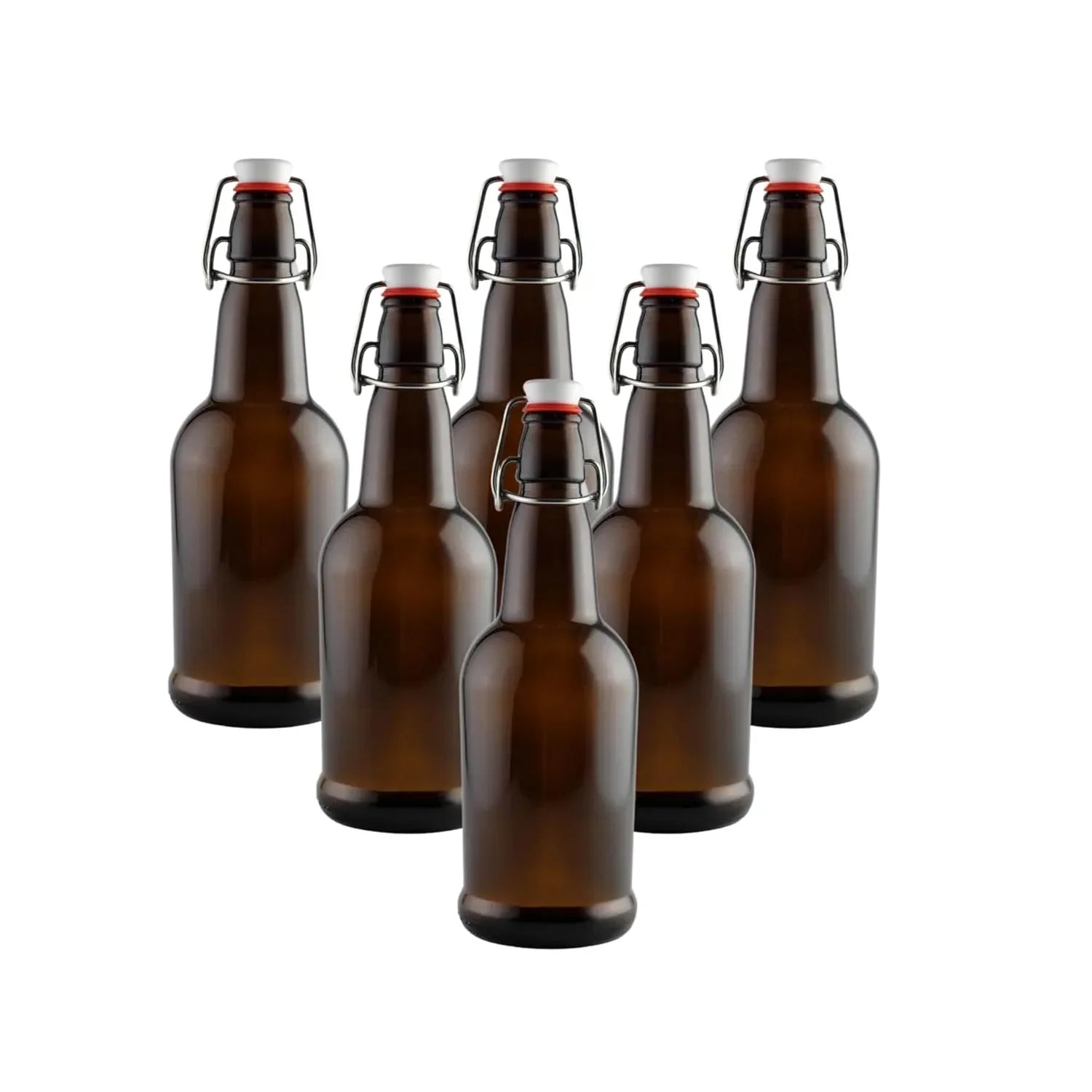 FastRack Amber Swing Top Bottles 500ml – Case of 6 - FastRack