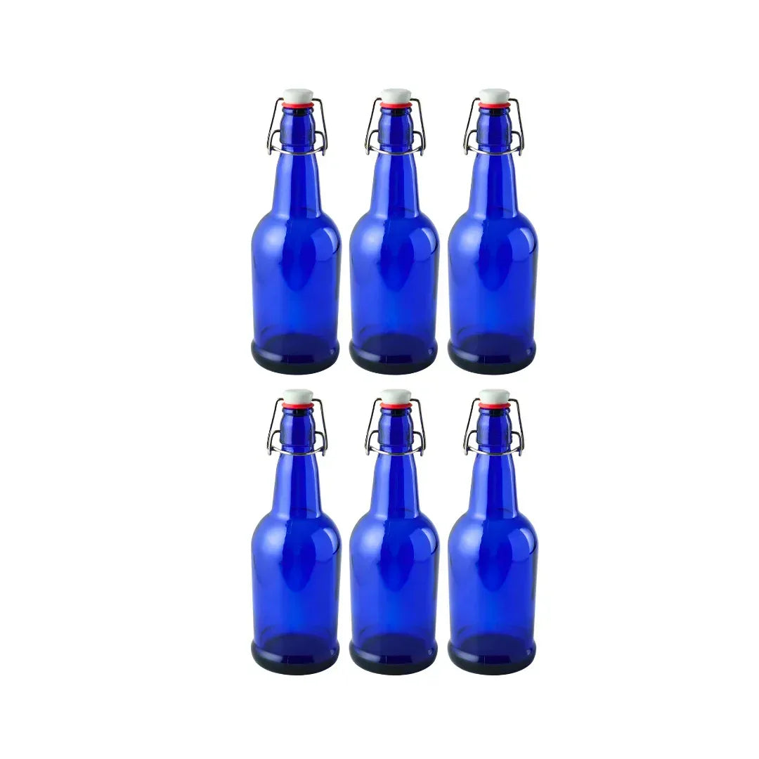 FastRack Blue Swing Top Bottles 1000ml – Case of 6 - FastRack