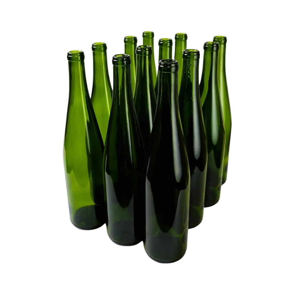 W13 Stretch Hock Wine Bottles 750ml Green – Case of 12 - FastRack