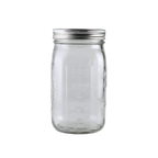 Ball Mason Jars 32 oz Wide Mouth with Bands & Lids - Case of 12