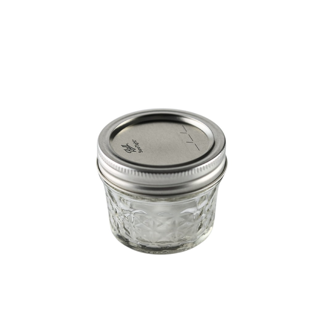 Ball Mason Jars 4 oz Quilted with Bands & Lids - Case of 12