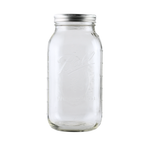 Ball Mason Jars 64 oz Wide Mouth with Bands & Lids - Case of 6