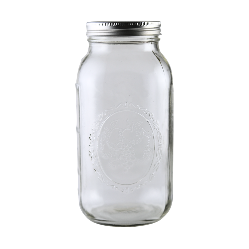 Ball Mason Jars 64 oz Wide Mouth with Bands & Lids - Case of 6