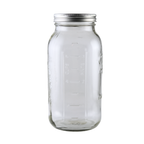 Ball Mason Jars 64 oz Wide Mouth with Bands & Lids - Case of 6
