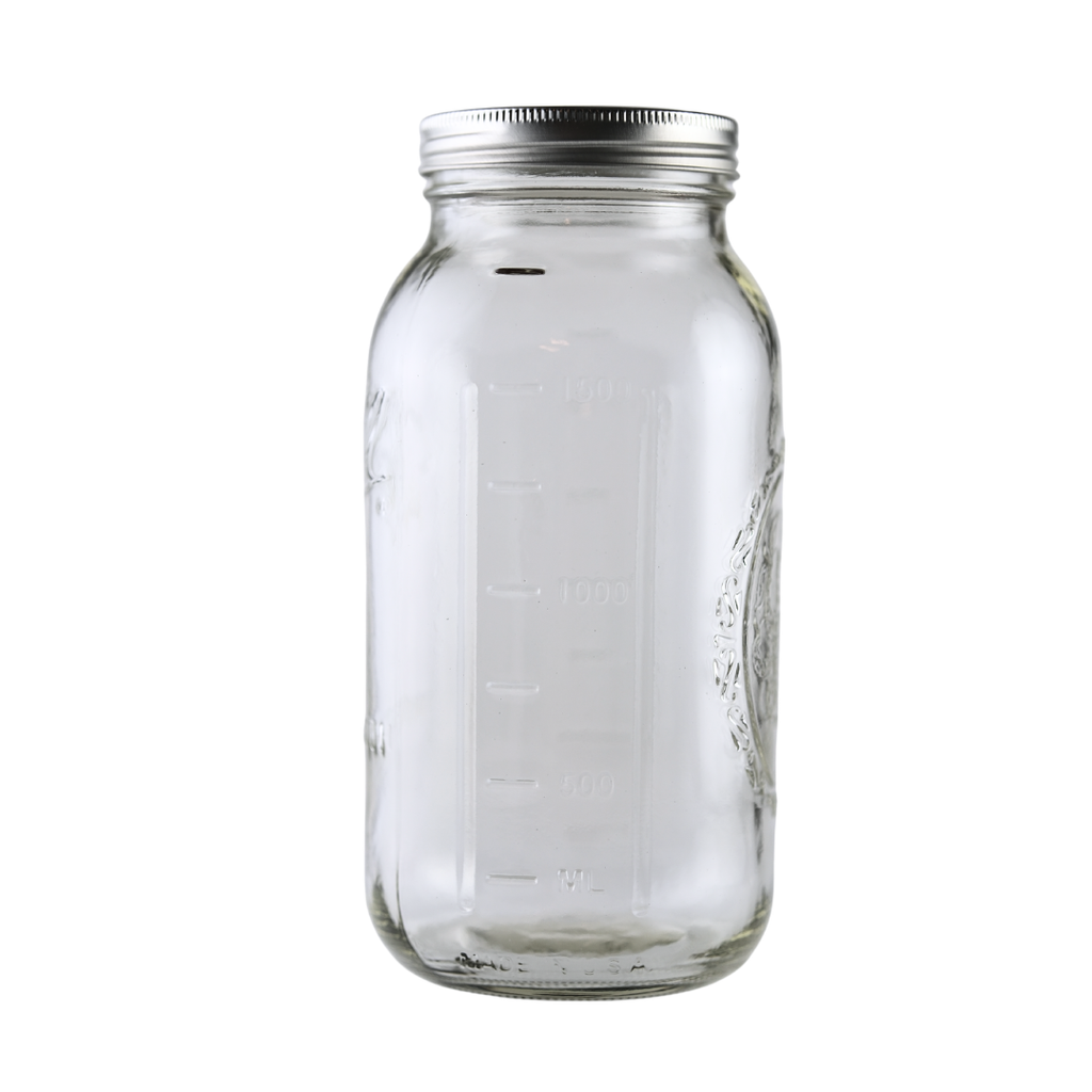 Ball Mason Jars 64 oz Wide Mouth with Bands & Lids - Case of 6