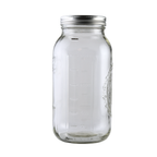 Ball Mason Jars 64 oz Wide Mouth with Bands & Lids - Case of 6