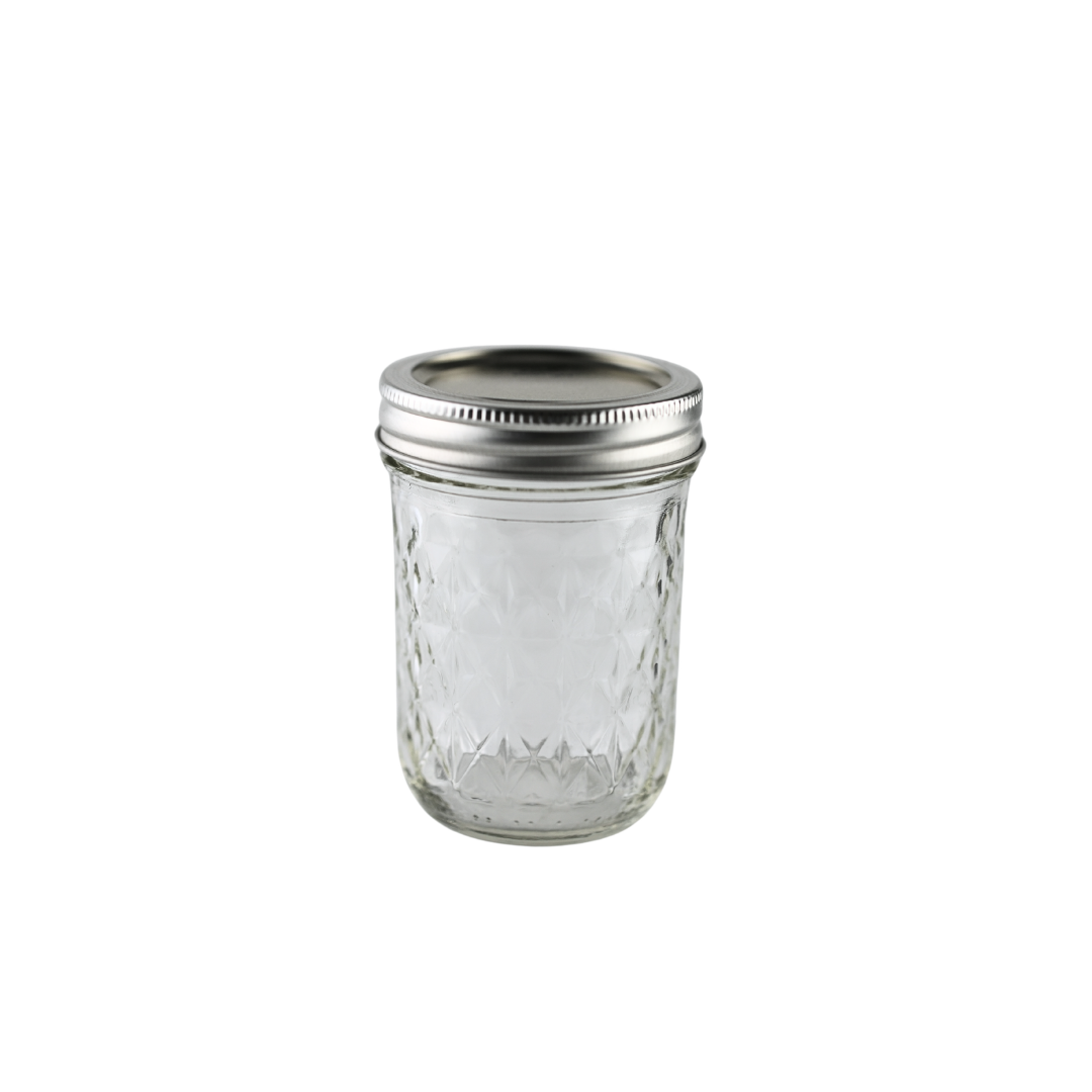 Ball Mason Jars 8 oz Quilted with Bands & Lids - Case of 12