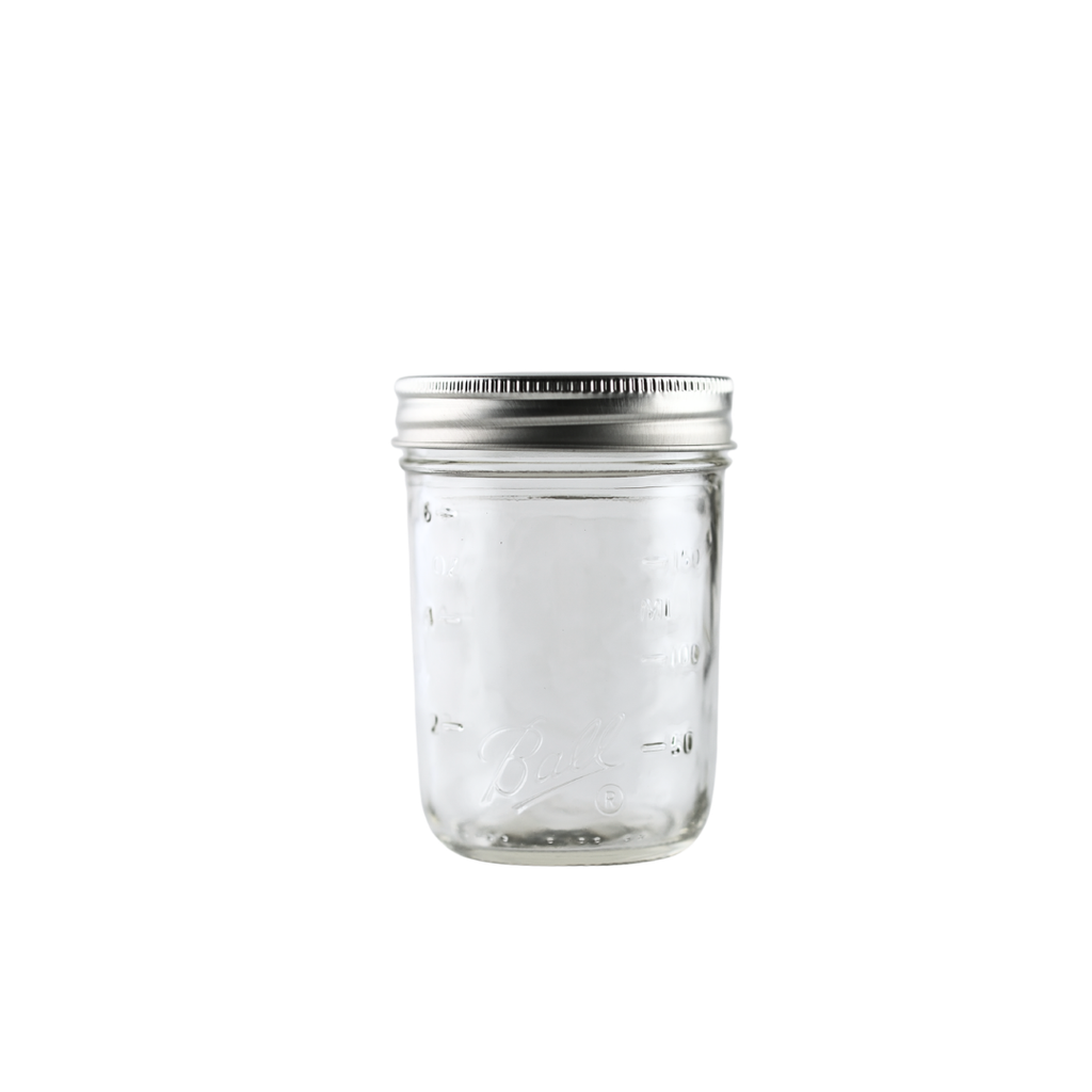 Ball Mason Jars 8 oz Regular Mouth with Bands & Lids - Case of 12